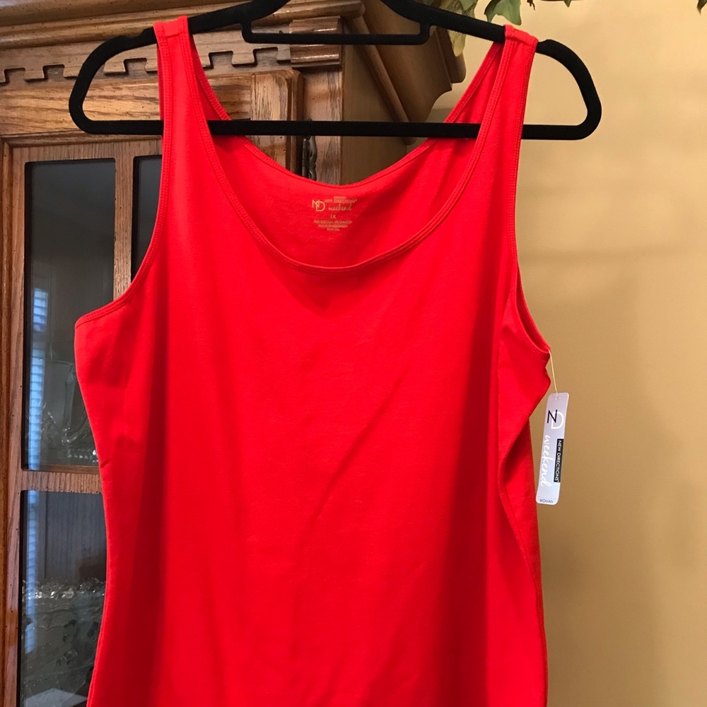 New Direction Stretchy Top - Red - Size 1X- NWT